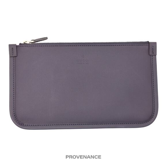 🔴 Gucci GG Supreme Zip Pouch Clutch Bag - Navy Leather - Picture 1 of 7